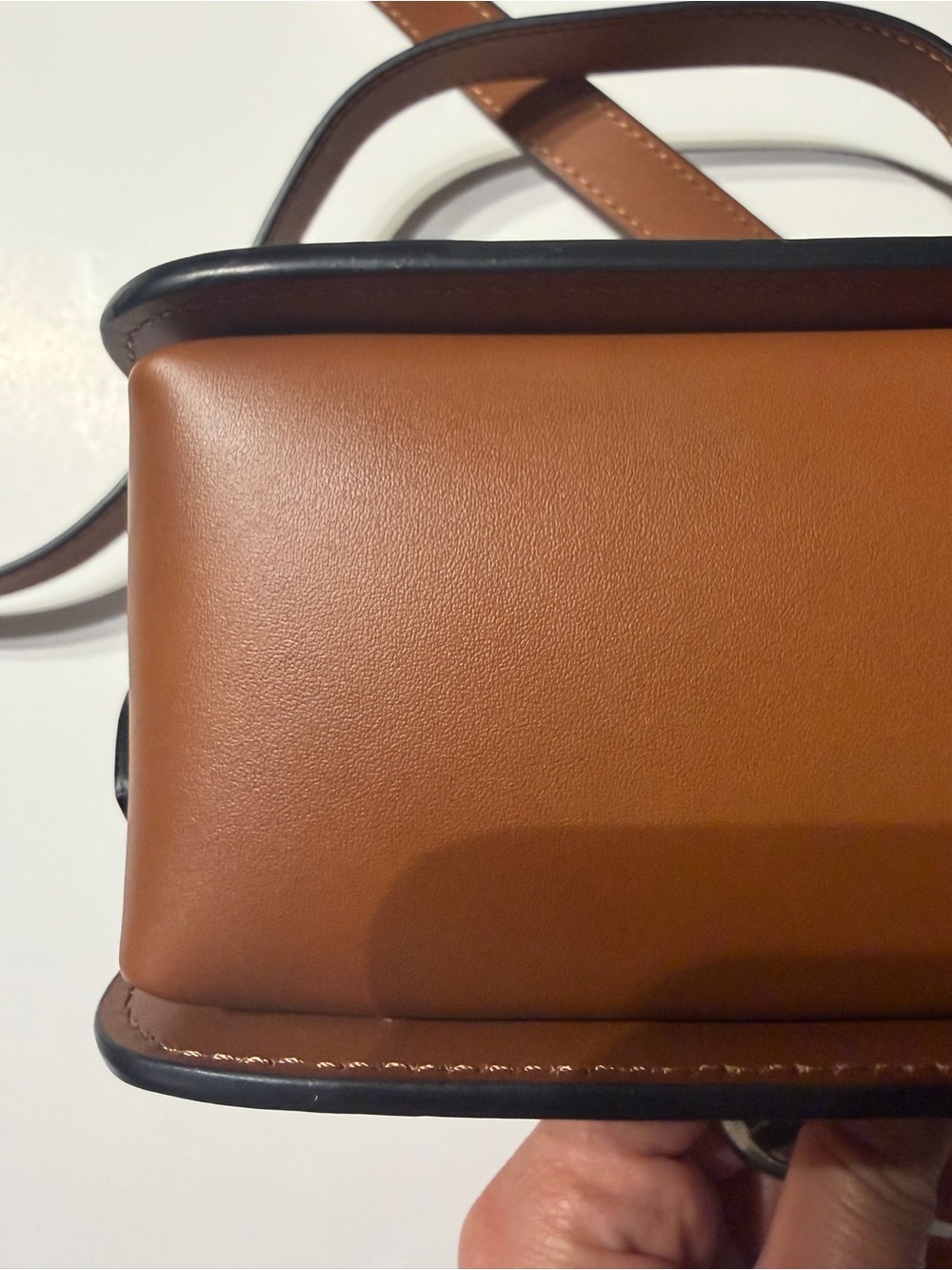 Longchamp Box Trot Crossbody Cognac/Pale Gold - Picture 11 of 16